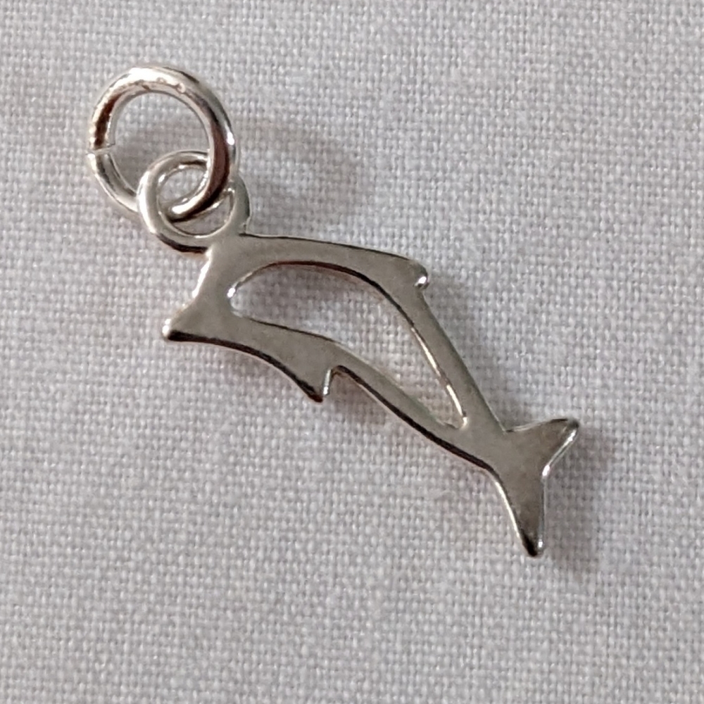 S925 Sterling Silver NEW Dolphin Charm